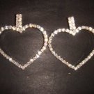 Bridal Rhinestone Heart Crystal stud Earring ER155