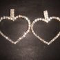 Bridal Rhinestone Heart Crystal stud Earring ER155