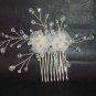 Bridal Rhinestone crystal Flower Tiara Hair Comb RB423