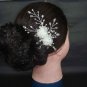 Bridal Rhinestone crystal Flower Tiara Hair Comb RB423