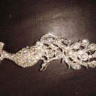 Bridal Peacock Crystal Rhinestone Brooch pin Pi328