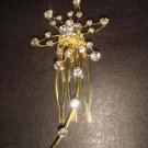 Bridal Rhinestone butterfly Hair tiara Comb RB334A