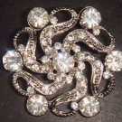 Bridal Wedding Vintage style Rhinestone Brooch pin PI85