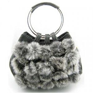 Wedding Party Rabbit Fur Shoulder bag Purse handbag LB9