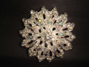 Bridal Vintage style Bling Rhinestone Brooch pin PI223