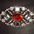 Bridal bling Vintage style Rhinestone Brooch pin PI307