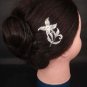 Bridal Rhinestone Crystal Flower Hair tiara Comb RB340