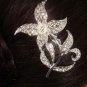 Bridal Rhinestone Crystal Flower Hair tiara Comb RB340