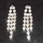 3 row Wedding stud Cystral Rhinestone Earring ER161