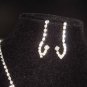 Bridal Rhinestone Crystal Earring necklace Set NR153