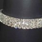 3 row Bridal Crystal Rhinestone Bangle Bracelet BR13