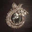 Bridal dress Vintage Style Rhinestone Brooch pin Pi400