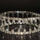 Stretch Bridal Crystal Rhinestone Bangle Bracelet BR58