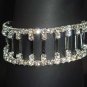 Stretch Bridal Crystal Rhinestone Bangle Bracelet BR58