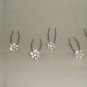 6 Bridal veil prom Crystal Rhinestone Hairpin RP157