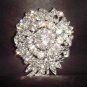 Bridal vintage style Rhinestone Brooch pin PI236