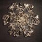 Bridal Rhinestone Crystal silver tone Brooch pin Pi197