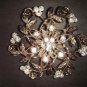 Bridal Rhinestone Crystal silver tone Brooch pin Pi197