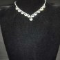 Bridal Crystal rhinestone necklace earring set NR202