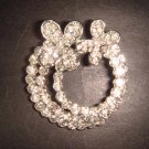 Bridal Butterfly bling Rhinestone Brooch pin Pi337