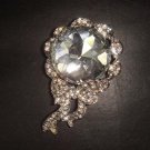 Bridal Bling Vintage style Rhinestone Brooch pin Pi336