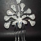 Bridal Wedding Rhinestone Flower Hair tiara Comb RB62
