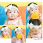 Bridal Flower girl Bow Lace Ivory Pink Barrettes HR114