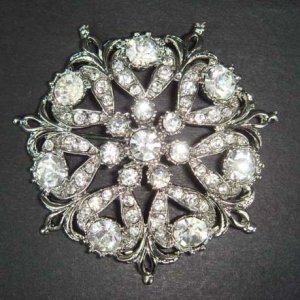 4 pc Bridal Vintage style Rhinestone Brooch pin re PI02
