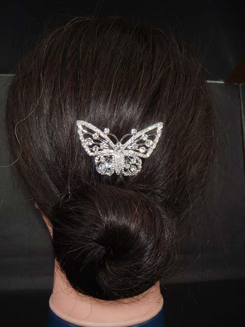 New Bridal Rhinestone Butterfly Hairpin Hair Pin RP66