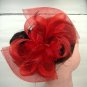 Bridal Feather Hair Flower Fascinator tiara Clip BA140