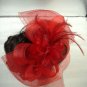 Bridal Feather Hair Flower Fascinator tiara Clip BA140