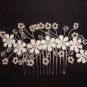 Bridal Faux Pearl Enamel veil  Hair tiara Comb RB451