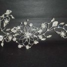 Bridal Rhinestone Flower leaf Crystal Hair tiara RB272