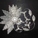 Bridal Crystal Rhinestone Flower Hair tiara Comb RB249