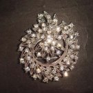 Bridal wreath crystal Bling Rhinestone Brooch pin Pi401