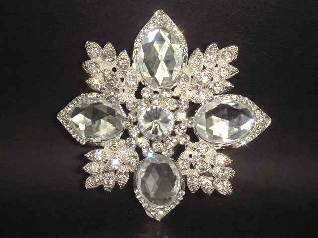 Bridal Cake dress decoration Rhinestone Brooch pin PI75