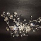 Bridal Rhinestone Crystal Flower Hair tiara Comb RB417