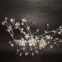 Bridal Rhinestone Crystal Flower Hair tiara Comb RB417