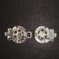 Vintage style Rhinestone clasp dress buckle button BU52