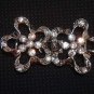 Bridal flower Rhinestone clasp hook buckle button BU38
