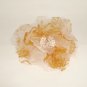 Bridal lace flower White Fascinator brooch clip BA150