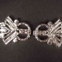 Vintage Style Rhinestone clasp hook buckle button BU20