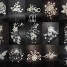 Bridal Rhinestone crystal Hair tiara Comb headpiece