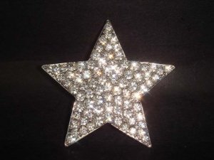 Bridal Star crystal Rhinestone Brooch pin Pi184