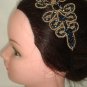 Prom Beaded applique Fascinator Hair Headband HR138