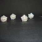 6 Bridal Faux pearl Rhinestone veil prom Hairpins RP171