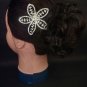 Bridal Rhinestone Crystal flower hair comb Tiara RB460