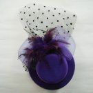 Bridal Feather veil hair Fascinator Mini Hat clip H13