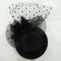 Bridal Feather veil hair Fascinator Mini Hat clip H13
