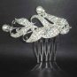 Bridal Rhinestone Faux Pearl Tiara Hair Comb RB49